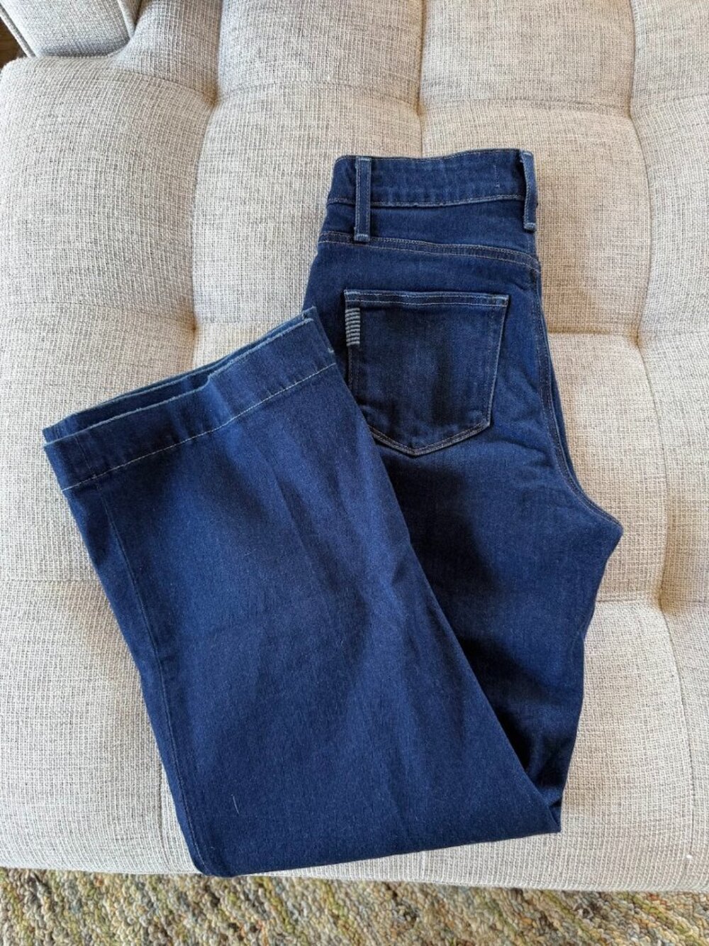 Paige Anessa Ankle Jeans Sz 25 Dark Denim